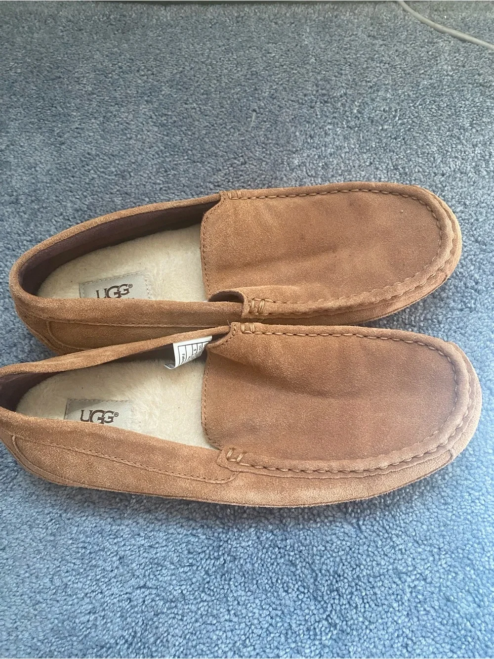 UGG Men's Slip-On Suede Loafers in Tan
